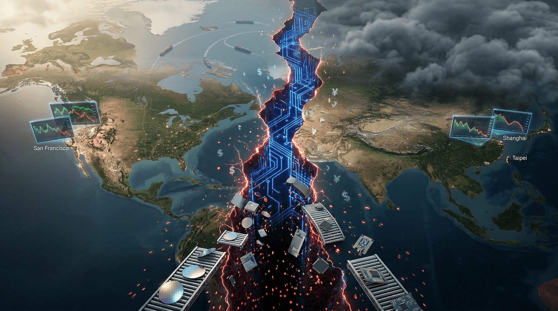 AI Geopolitical Fault Lines Spark 4.2% Nvidia Selloff