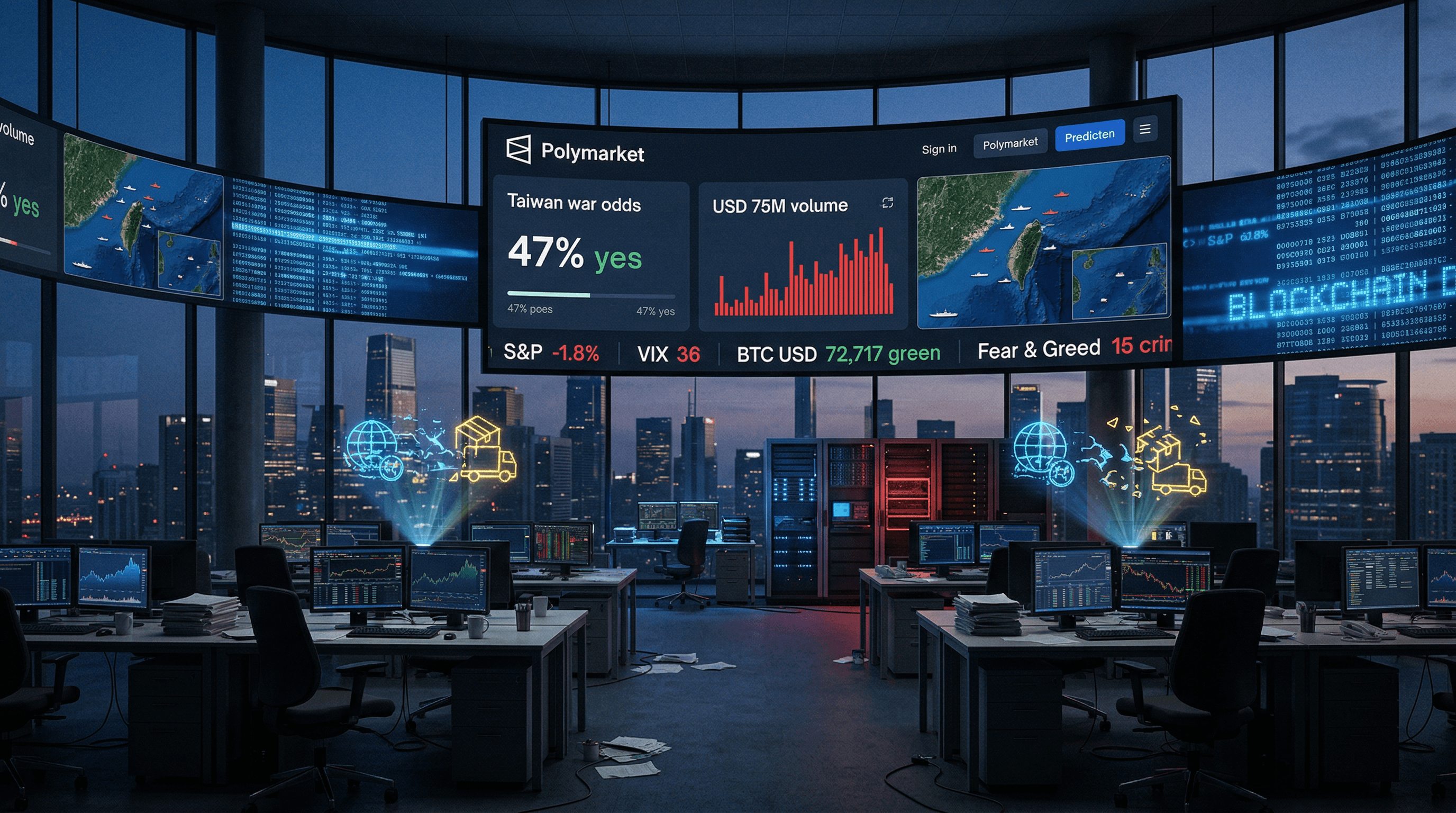 Polymarket War Bets Hit USD 75M on Taiwan Risk