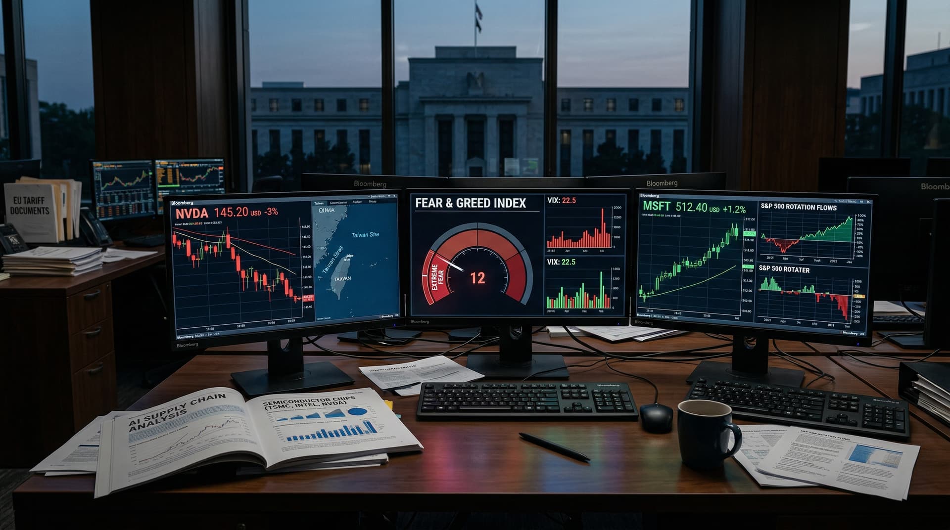 AI Stock Market Diverges: Fear & Greed Plunges to 12, Nvidia Drops 3% to $145