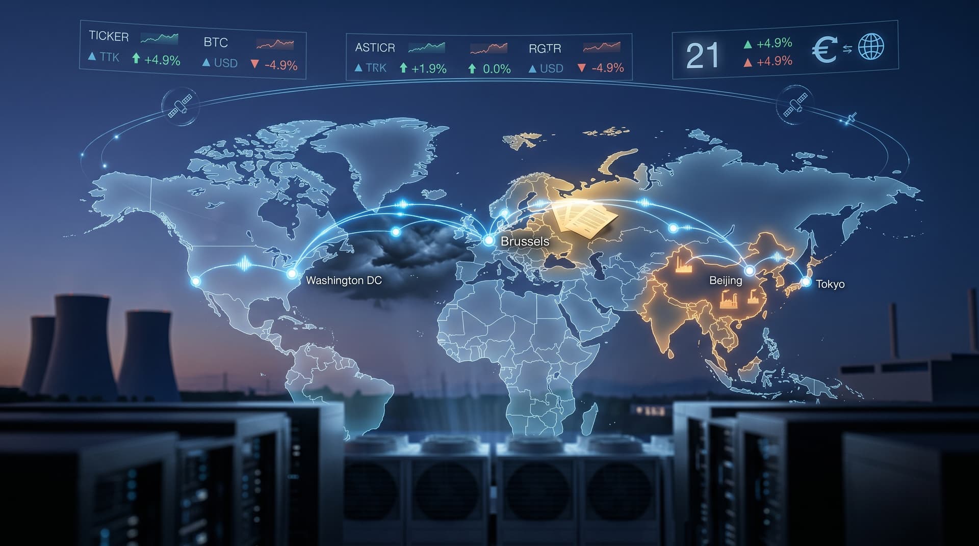 AI Geopolitics Plunges Fear Index to 21, Bitcoin Surges 4.9%