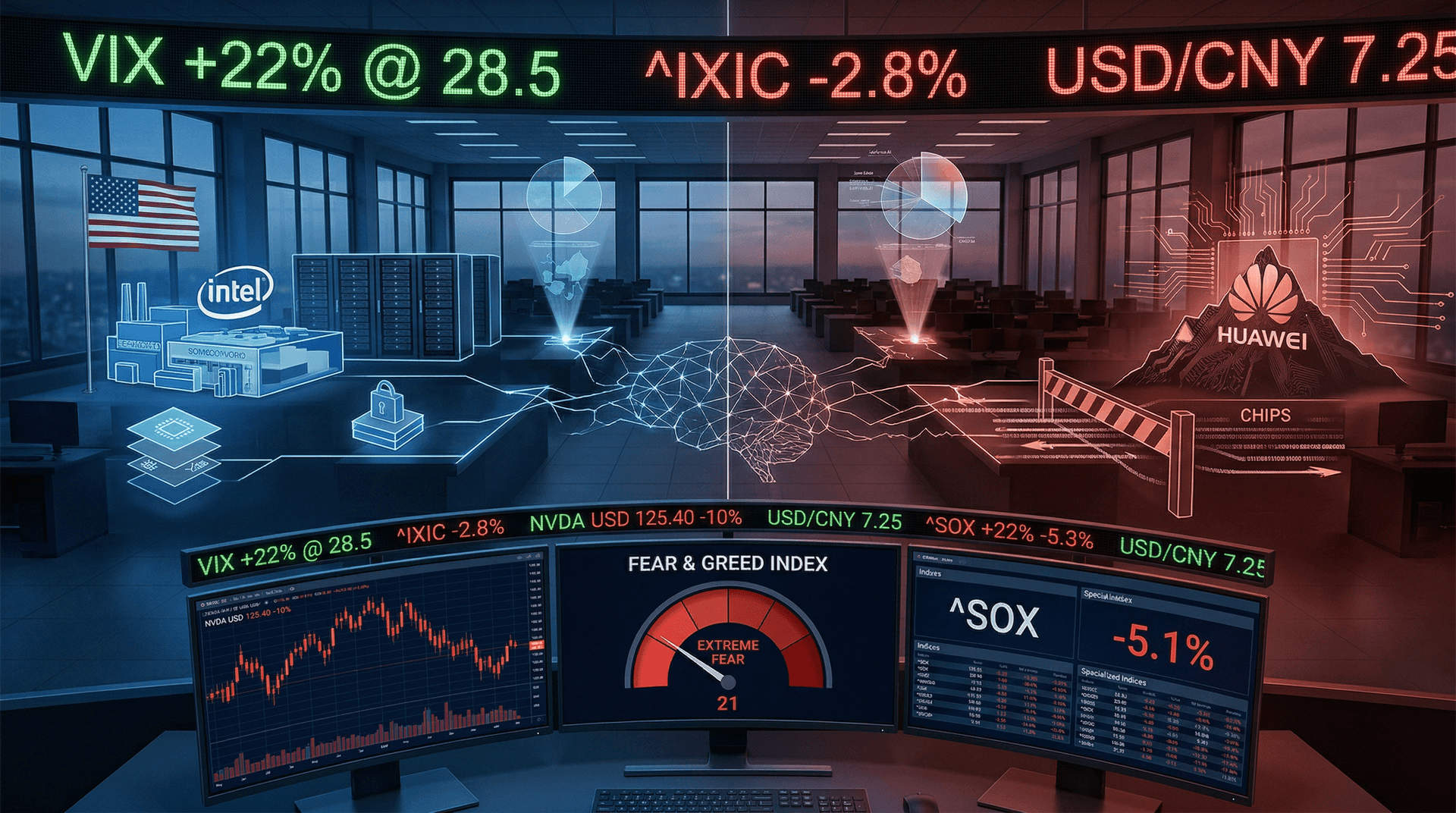 AI Trade Shift Crashes Nvidia 10% to USD 125.40