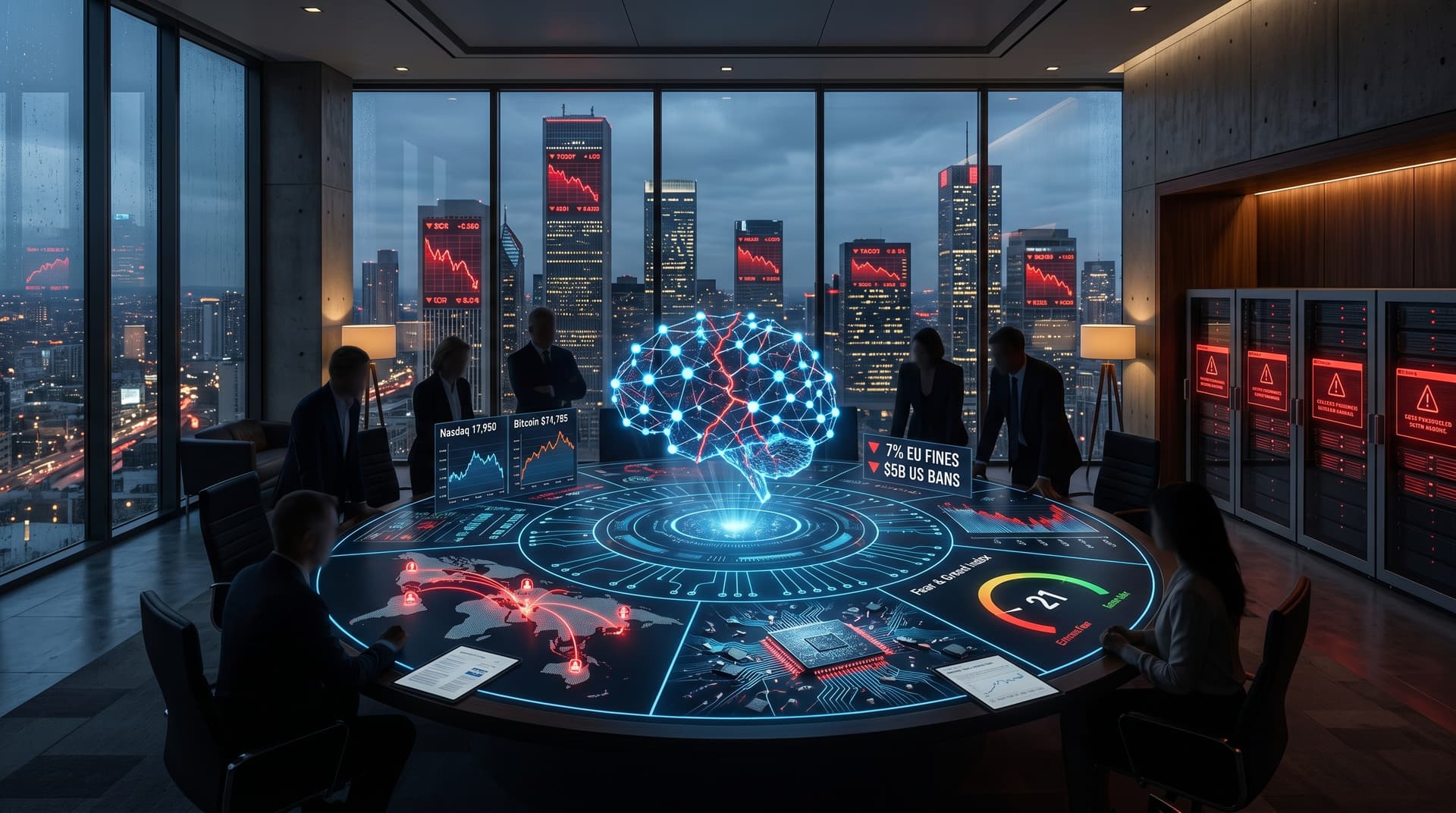 AI Risk Paradox Drives Fear & Greed Index to 21, Nasdaq -1.4%