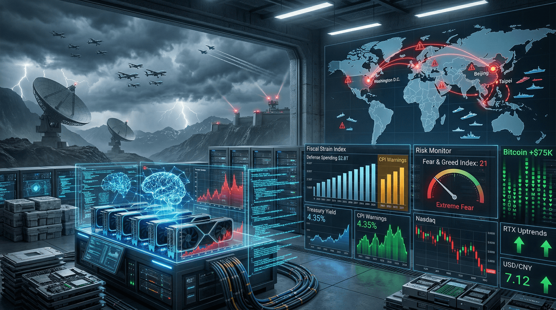 AI Arms Race Ignites: Defense Spending Surges 12% to $2.8T