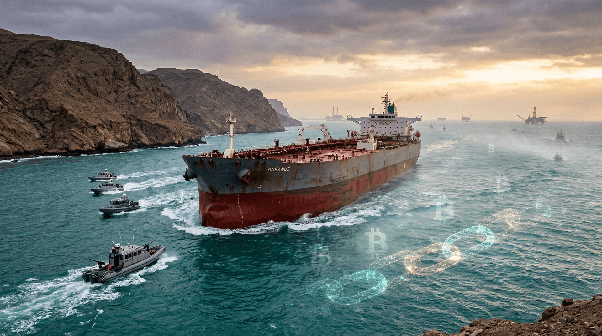 Iran Cryptocurrency Toll Strait of Hormuz Activates: BTC Falls $74,284