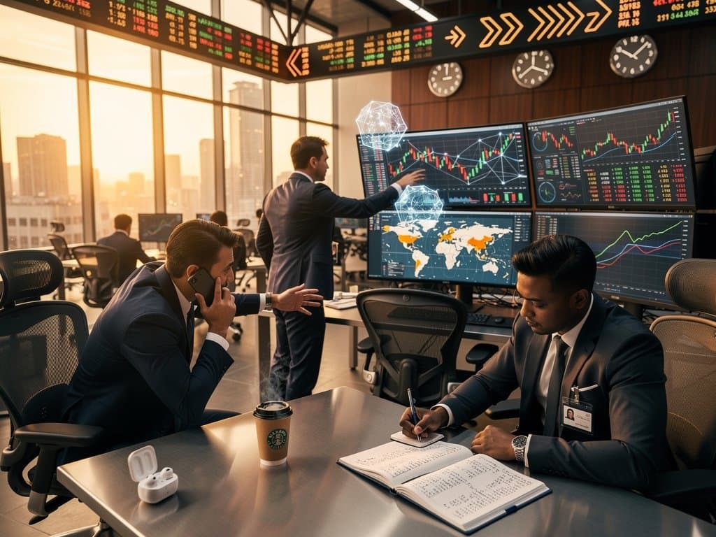 Traders monitor Bitcoin surge to $77,305 amid Hormuz crypto tolls and Strait of Hormuz oil risks on advanced screens